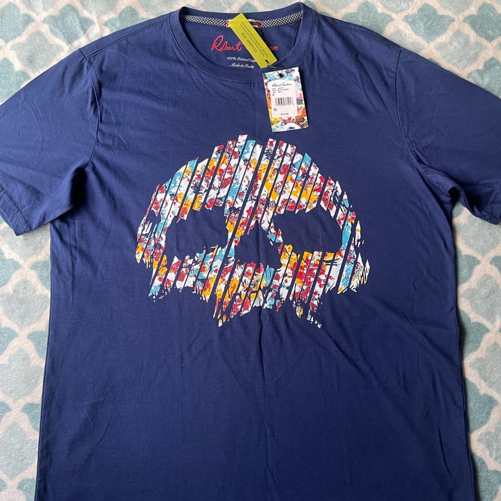 Robert Graham Men's Navy Graphic T-Shirt